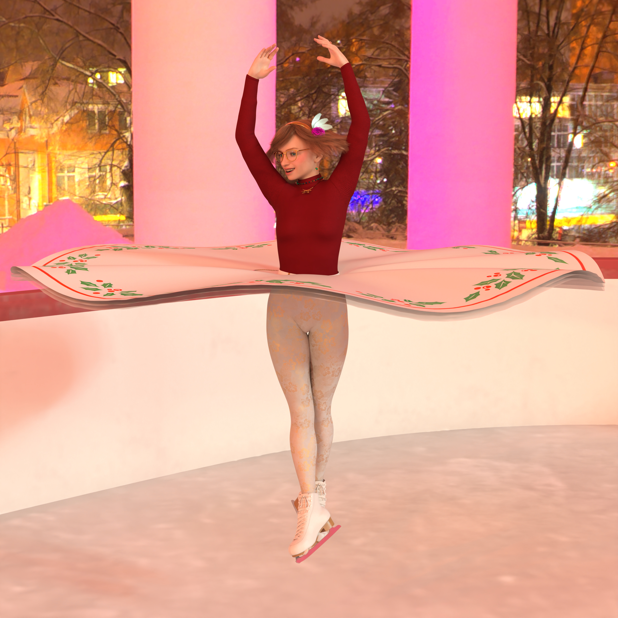 Lower angle on the spinny jump.