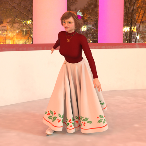 Spinny Skirt Sunday - Ice Skating