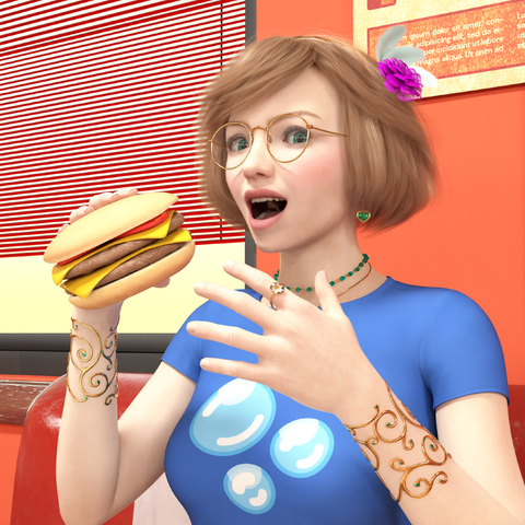 She CAN Has Cheeseburger!